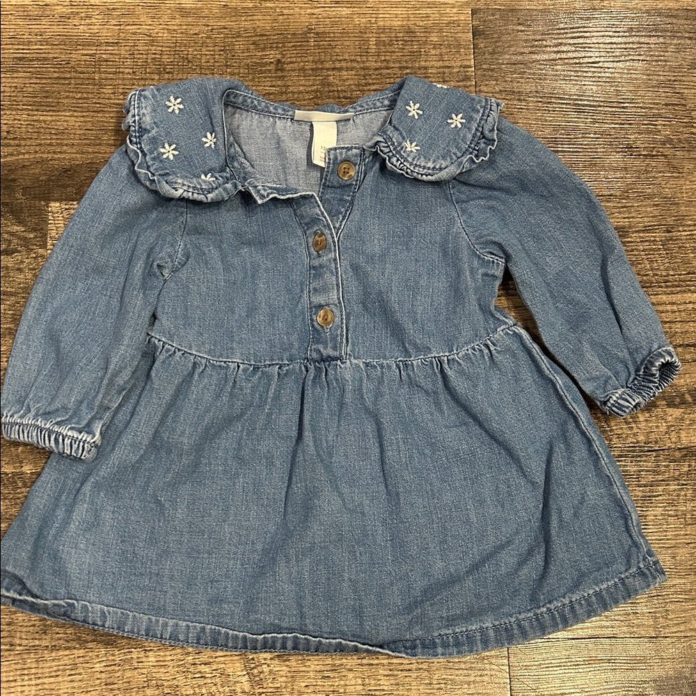 Cat & Jack Blue Denim Baby Outfit